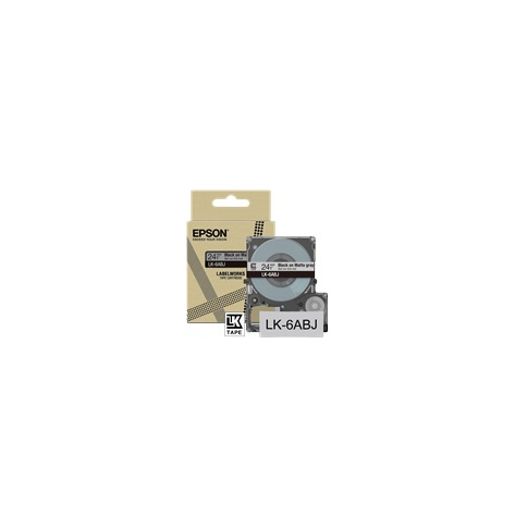 Papier EPSON Matte Tape Grey/Black 24mm 8m LK-6ABJ