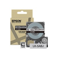 Papier EPSON Matte Tape Grey/Black 18mm 8m LK-5ABJ