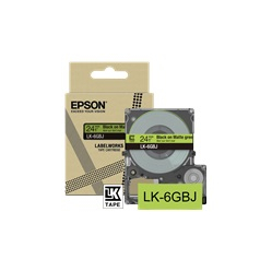 EPSON Matte Tape Green/Black 24mm 8m LK-6GBJ