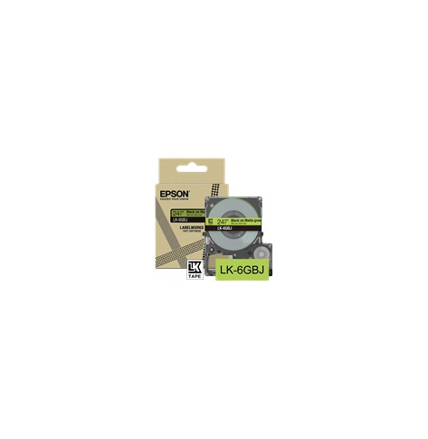 Papier EPSON Matte Tape Green/Black 24mm 8m LK-6GBJ