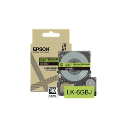 EPSON Matte Tape Green/Black 18mm 8m LK-5GBJ