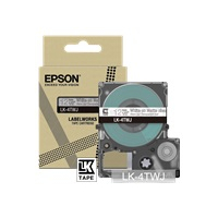 Papier EPSON Matte Tape Clear/White 12mm 8m LK-4TWJ