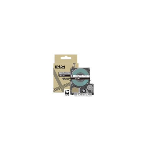Papier EPSON Matte Tape Clear/White 12mm 8m LK-4TWJ
