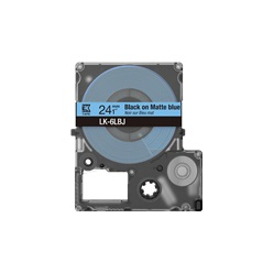 EPSON Matte Tape Blue/Black 24mm 8m LK-6LBJ