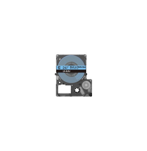 Papier EPSON Matte Tape Blue/Black 24mm 8m LK-6LBJ