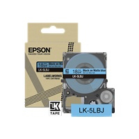 Papier EPSON Matte Tape Blue/Black 18mm 8m LK-5LBJ