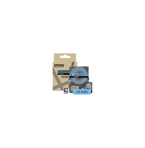 Papier EPSON Matte Tape Blue/Black 18mm 8m LK-5LBJ