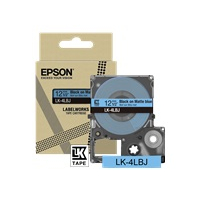 Papier EPSON Matte Tape Blue/Black 12mm 8m LK-4LBJ