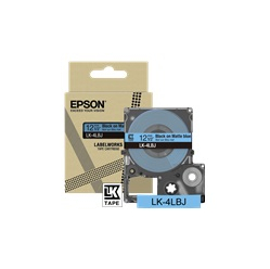 EPSON Matte Tape Blue/Black 12mm 8m LK-4LBJ