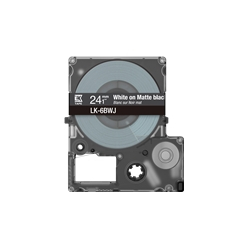 EPSON Matte Tape Black/White 24mm 8m LK-6BWJ