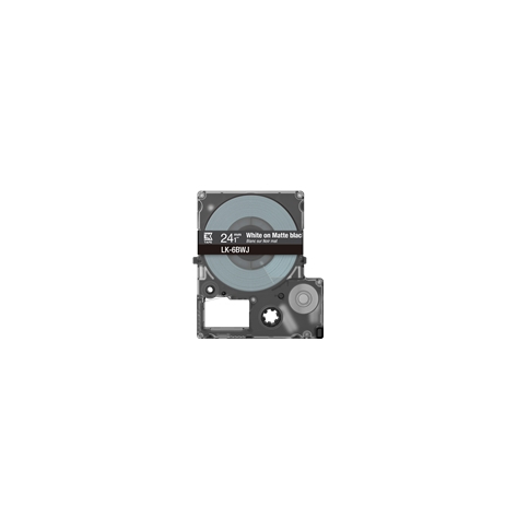 Papier EPSON Matte Tape Black/White 24mm 8m LK-6BWJ