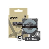 Papier EPSON Matte Tape Black/White 18mm 8m LK-5BWJ