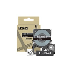 EPSON Matte Tape Black/White 18mm 8m LK-5BWJ