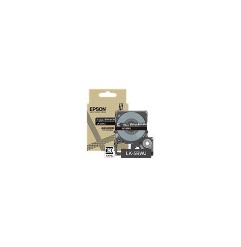 Papier EPSON Matte Tape Black/White 18mm 8m LK-5BWJ