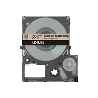 Papier EPSON Matte Tape Beige/Black 24mm 8m LK-6JBJ