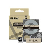 Papier EPSON Matte Tape Beige/Black 18mm 8m LK-5JBJ