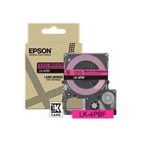 Papier EPSON Colour Tape Fluorescent Pink/Black 12mm 5m LK-4PBF