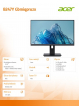 Monitor Acer B247Y 23.8" FullHD 16:9 IPS 120Hz 4ms VGA HDMI 3Y