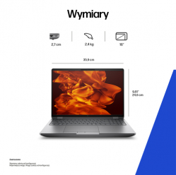 Laptop HP ZBook Fury G1i 16 WUXGA Ultra 7-255HX G1i 16GB 512GB RTX1000 W11P