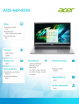 Laptop Acer Aspire 3 A315-44P-R33V 15.6 FHD Ryzen 7 5700U 16GB 512GB No OS Silver