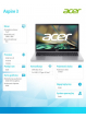 Acer Aspire 3 A315-59-35WU 15.6 i3-1215U 8GB 512GB NoOS Srebrny