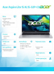 Laptop Acer Lite 15 AL15-32P-C0AW 15.6 FHD IPS Celeron N4500 8GB 256GB SSD No OS Pure Silver