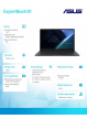 Laptop Asus ExpertBook B1 B1503CVA-S72273W 15.6 FHD i5-1334U 16GB 512GB W11H 3YRS