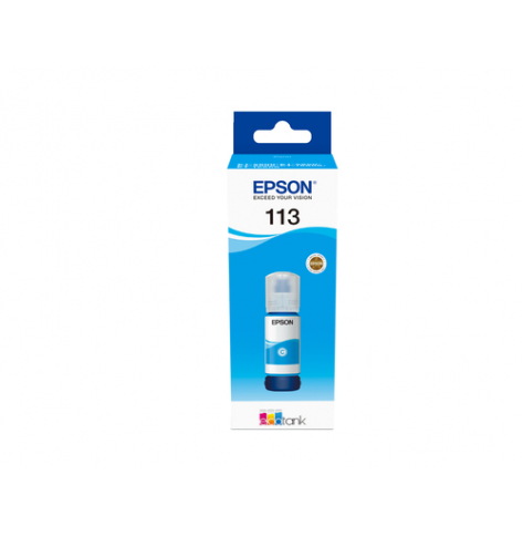 EPSON 113 EcoTank Pigment Cyan ink bottle