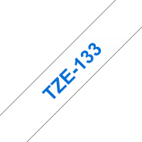 Taśma Brother 12mm BLUE ON CLEAR