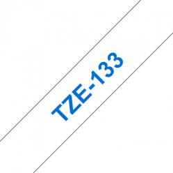 Taśma Brother 12mm BLUE ON CLEAR
