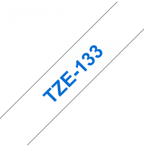 Taśma Brother 12mm BLUE ON CLEAR