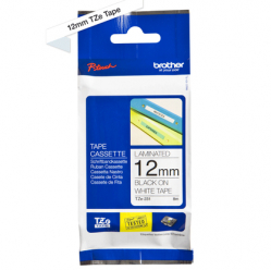 Taśma Brother 12mm czarna na białym