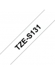 Taśma Brother 12mm czarna na czystym ADHESIVE TAPE
