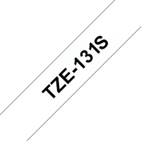 Taśma Brother 12mm czarne na czystym (4m)