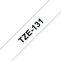 Taśma Brother 12mm czarny na przezroczystym