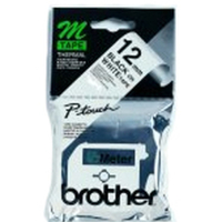 Taśma Brother MK231BZ 12mm czarna na białym