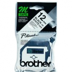 Taśma Brother MK231BZ 12mm czarna na białym