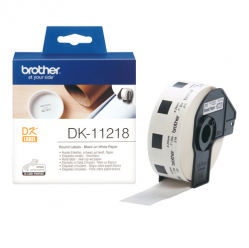 Taśma Brother ROUND PAPER 1" LABEL 24MM X 24MM X 1000