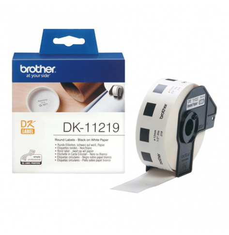 Taśma Brother ROUND PAPER 1/2" LABEL 12MM X 12MM X 1200