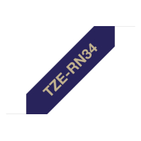 Taśma Brother 12mm Złota/Niebieska