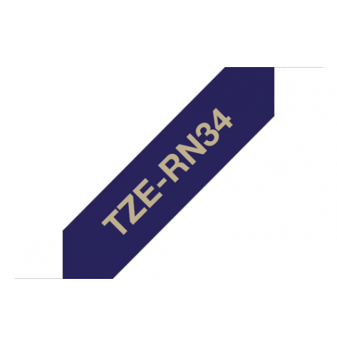 Taśma Brother 12mm Złota/Niebieska
