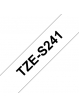 Taśma Brother 18mm czarna na białym ADHESIVE TAPE