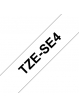 Taśma Brother 18mm czarna na białym SECURITY TAPE