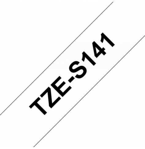 Taśma Brother 18mm czarna na czystym ADHESIVE TAPE