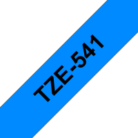 Taśma Brother 18mm czarna na niebieskim