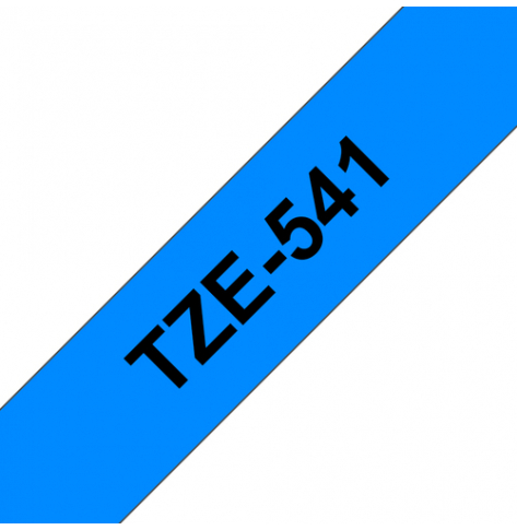 Taśma Brother 18mm czarna na niebieskim