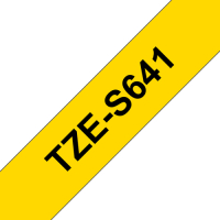 Taśma Brother 18mm czarna na żółtym ADHESIVE TAPE