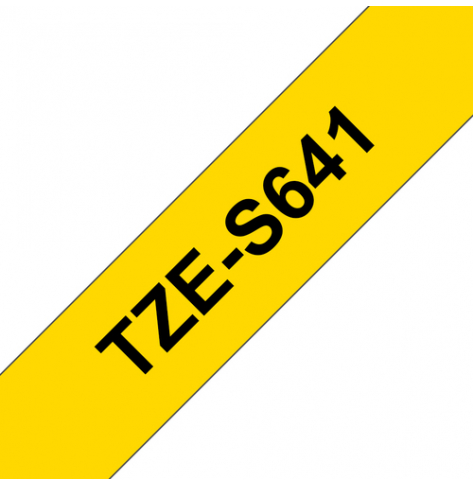 Taśma Brother 18mm czarna na żółtym ADHESIVE TAPE