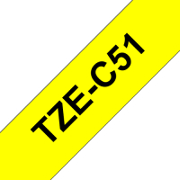 Taśma Brother 24mm BLACK ON FLUO. YELLOW