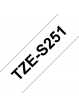 Taśma Brother 24mm czarna na białym ADHESIVE TAPE
